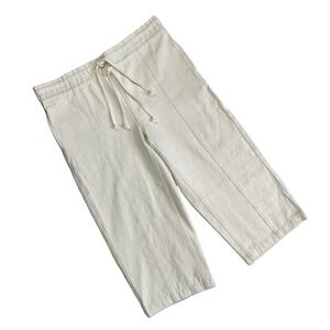 Kordal Alva Natural Beige Ankle Pants Bloomers Upcycled Cotton Women Size Large